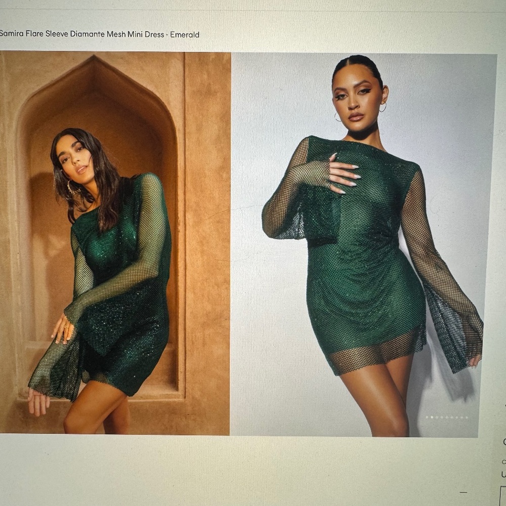 Meshki Emerald Dress size L